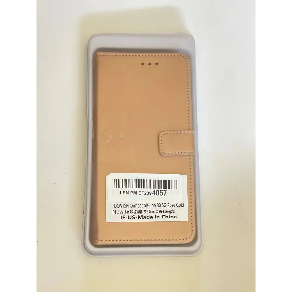 Rose Gold Wallet Case Wrist Strap Phone Case